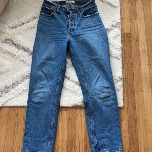 A&F the dad high rise jean. Size 27/4.
